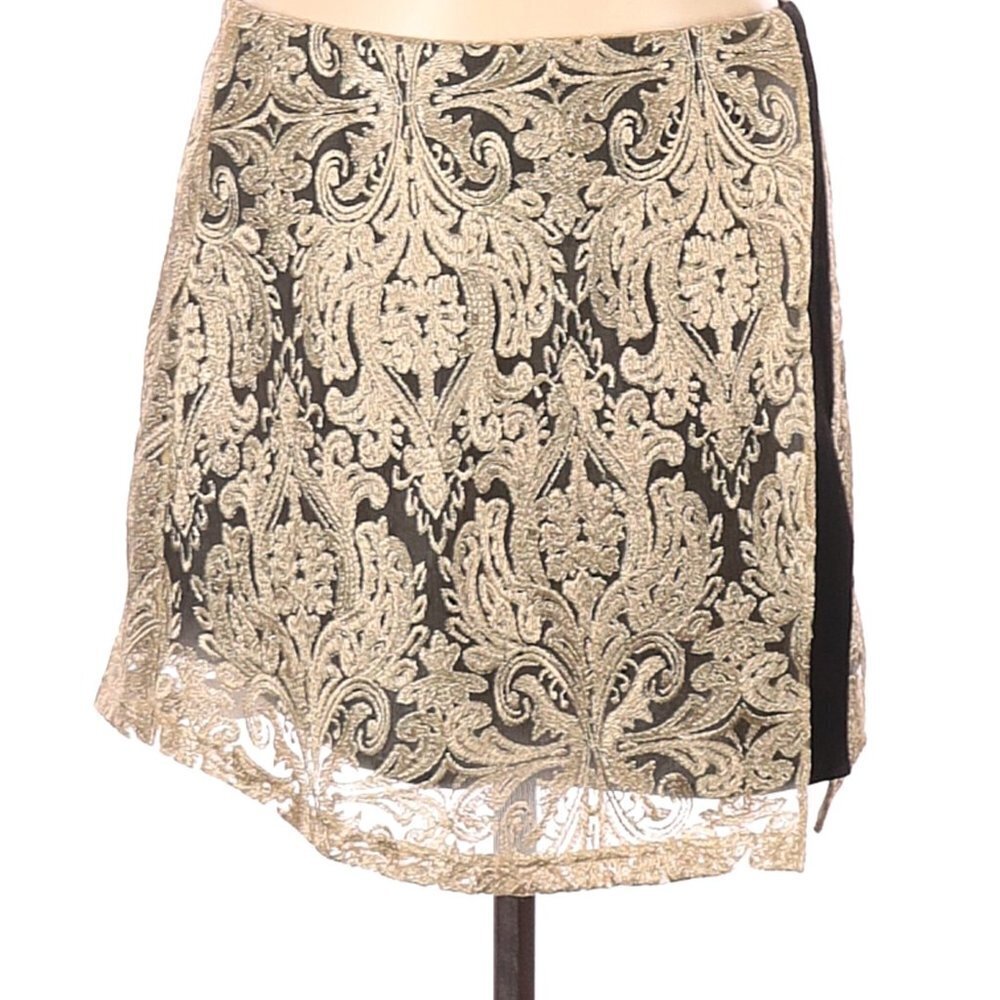 J.O.A Gold Skirt